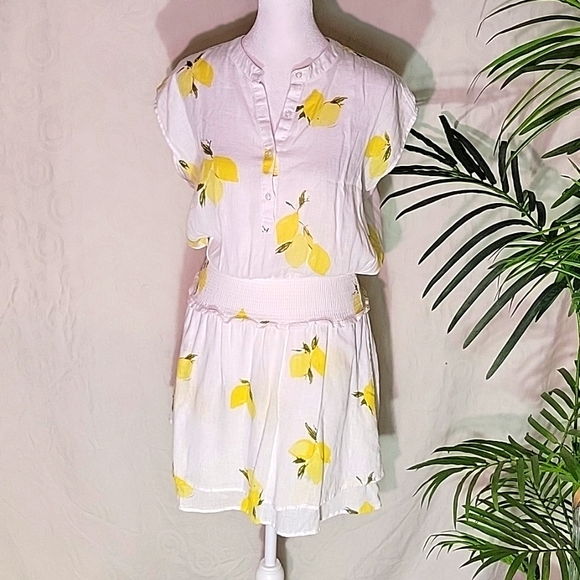 Rails Linen Lemon Sundress - Picture 1 of 12